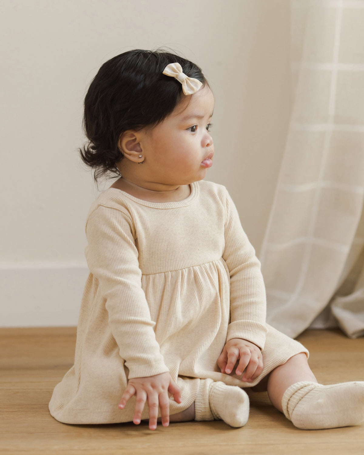 Melange Socks || Oatmeal, Rose - Rylee + Cru | Kids Clothes | Trendy Baby Clothes | Modern Infant Outfits |