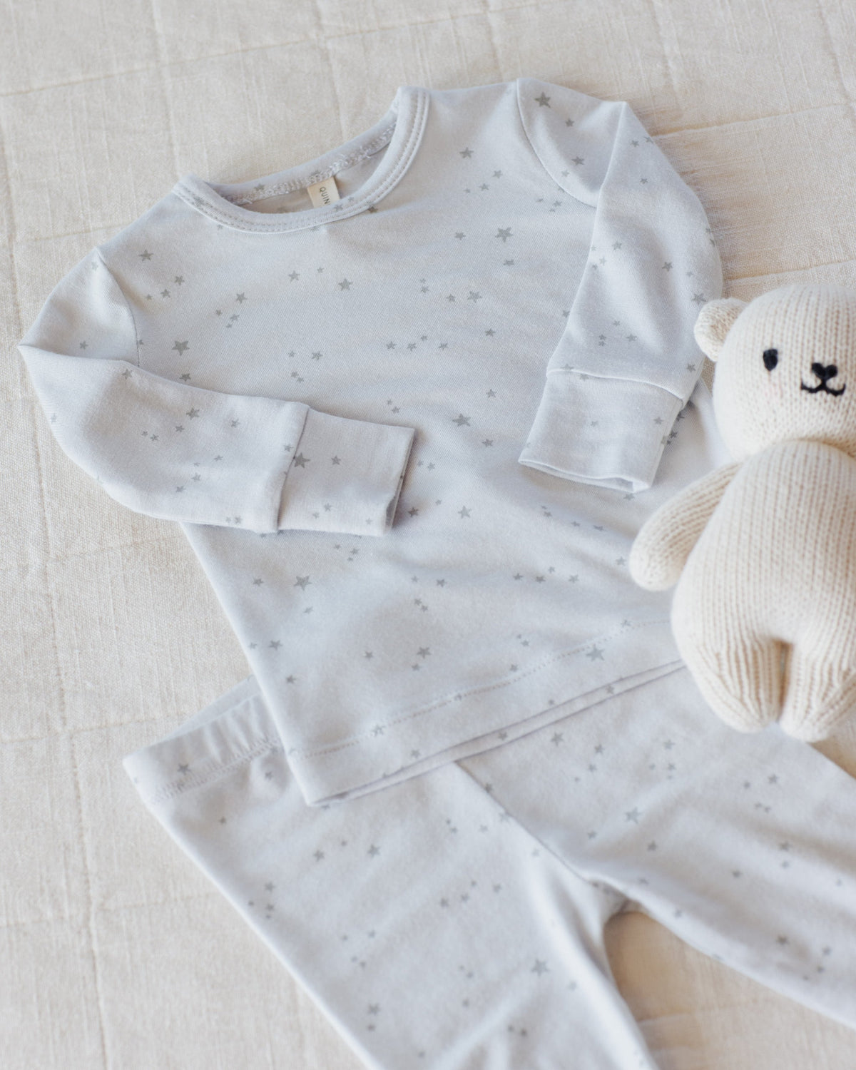 Modal Pajama Set || Stars Fog - Rylee + Cru | Kids Clothes | Trendy Baby Clothes | Modern Infant Outfits |